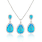 Zircon Water Drop Jewelry Set