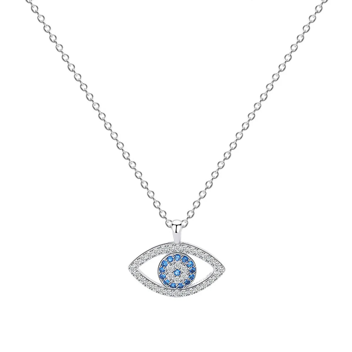 Sterling Silver Demon Eye Necklace