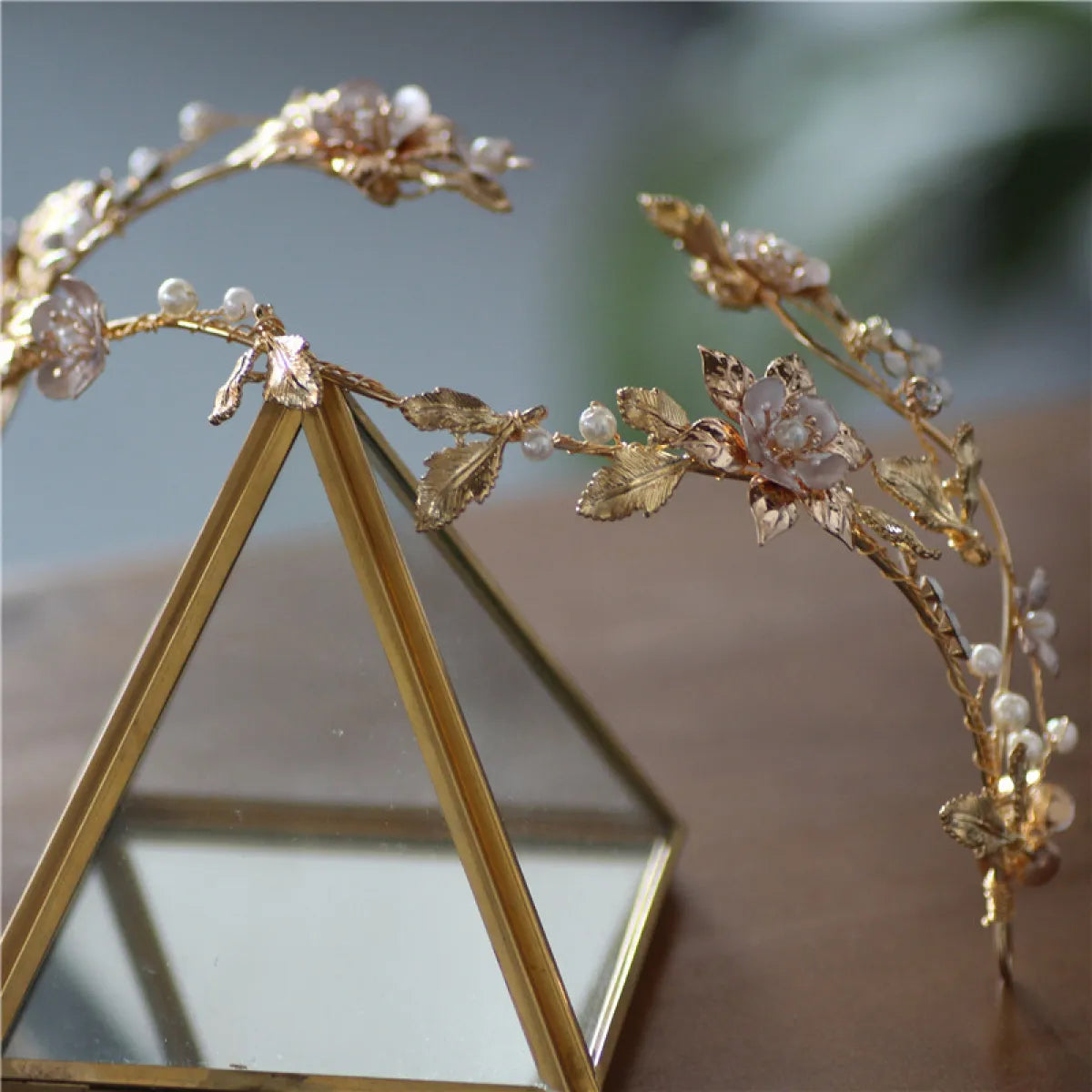 Asymmetric Handmade Bridal Head Jewelry