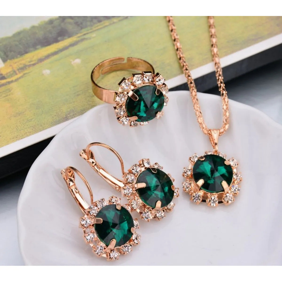 Fashion Crystal Jewelry  Set