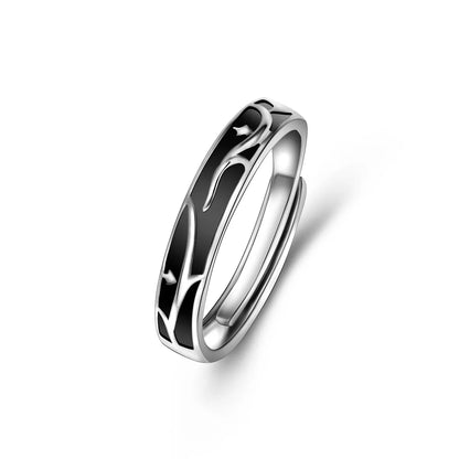 Non-fading Sterling Silver Couple Rings